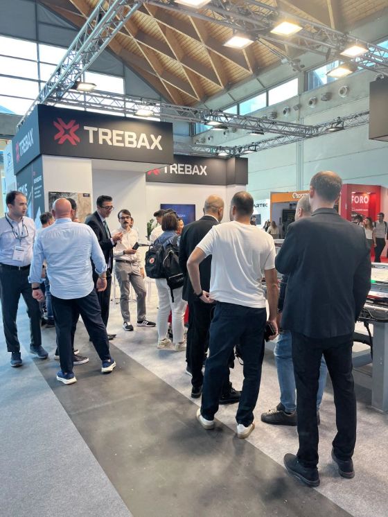 Trebax standı – TECNA 2026 ziyaretçileri